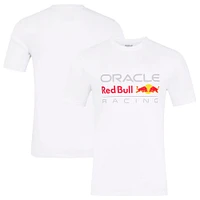 Unisex White Red Bull Racing Logo T-Shirt