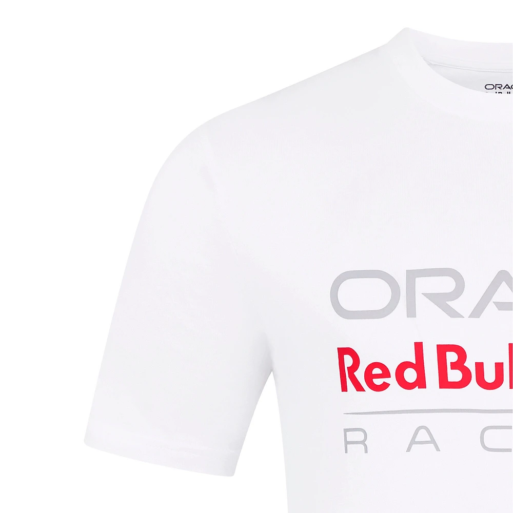 Unisex White Red Bull Racing Logo T-Shirt