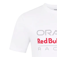 Unisex White Red Bull Racing Logo T-Shirt