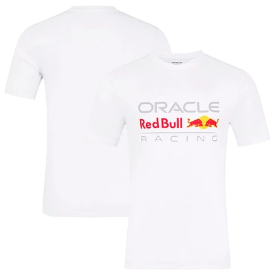 Unisex White Red Bull Racing Logo T-Shirt
