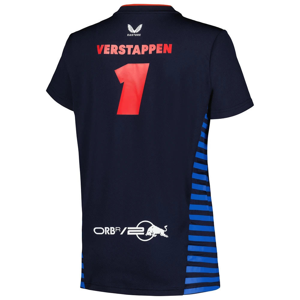 Women's Castore Max Verstappen Navy Red Bull Racing 2024 Driver T-Shirt