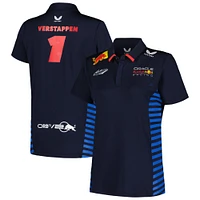 Women's Castore Max Verstappen Navy Red Bull Racing 2024 Team Polo