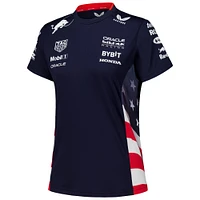 Women's Castore  Navy Red Bull Racing America Race Team T-Shirt