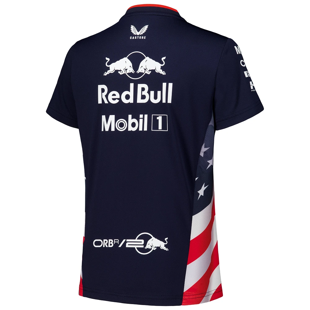 Women's Castore  Navy Red Bull Racing America Race Team T-Shirt