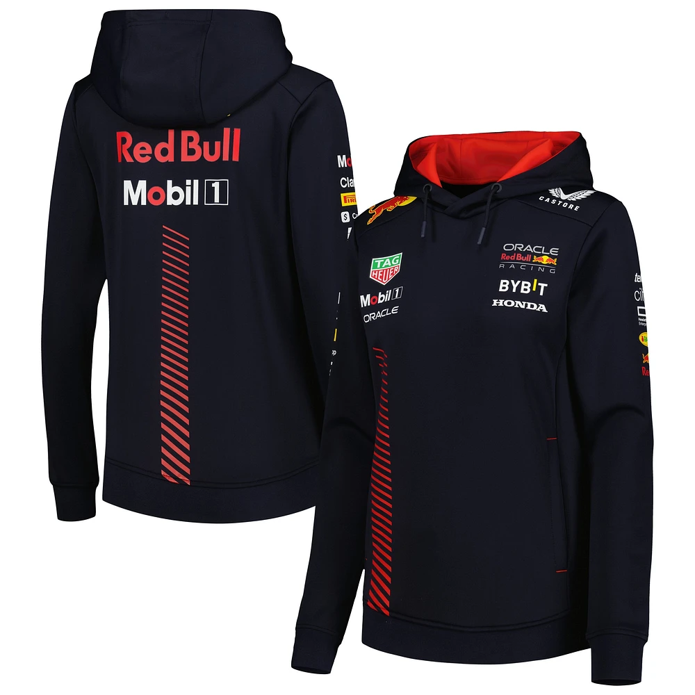 Chandail à capuchon pour femme Red Bull Racing Castore bleu marine