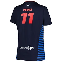 Women's Castore Sergio Perez Navy Red Bull Racing 2024 Driver T-Shirt