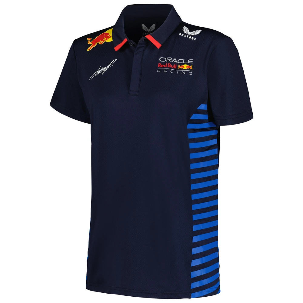 Women's Castore Sergio Perez Navy Red Bull Racing 2024 Team Polo