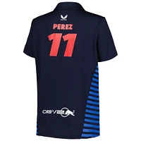 Women's Castore Sergio Perez Navy Red Bull Racing 2024 Team Polo