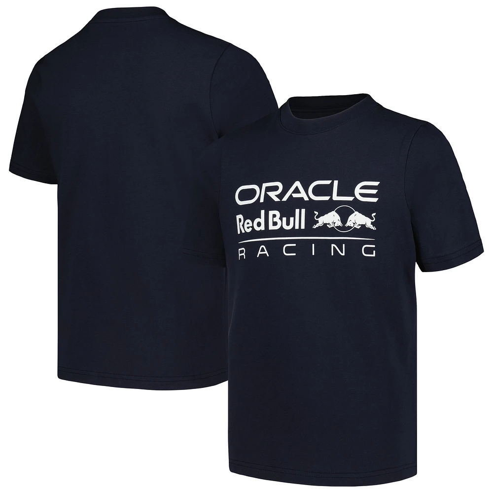 Youth Castore Navy Red Bull Racing Large Logo T-Shirt