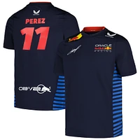 Youth Castore Sergio Perez Navy Red Bull Racing 2024 Driver T-Shirt