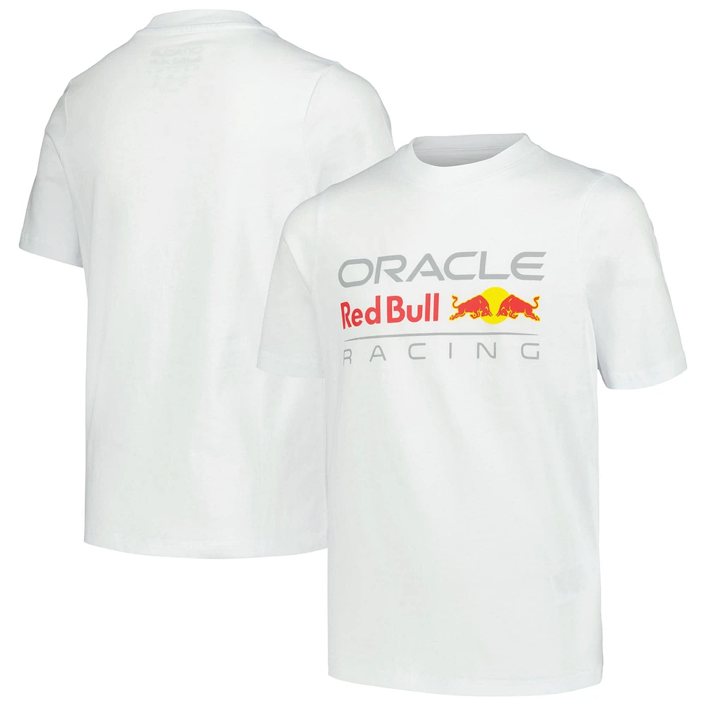 Youth Castore White Red Bull Racing Large Logo T-Shirt