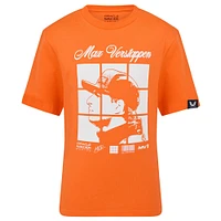 Youth Max Verstappen Orange Red Bull Racing Driver Puzzle T-Shirt