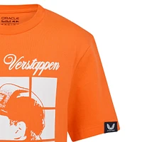 Youth Max Verstappen Orange Red Bull Racing Driver Puzzle T-Shirt