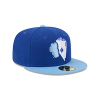 Casquette ajustée 59FIFTY bleue New Era pour homme, thème Reno Aces