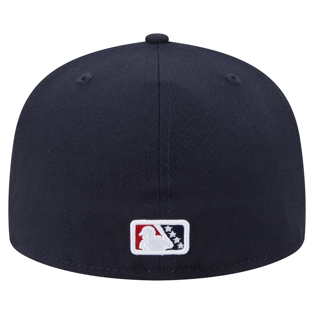 Casquette ajustée 59FIFTY pour homme de la collection Authentic Reno Aces New Era bleu marine