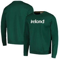 Men's Green Ireland National Team Simplicity Leisure Raglan Pullover Sweatshirt