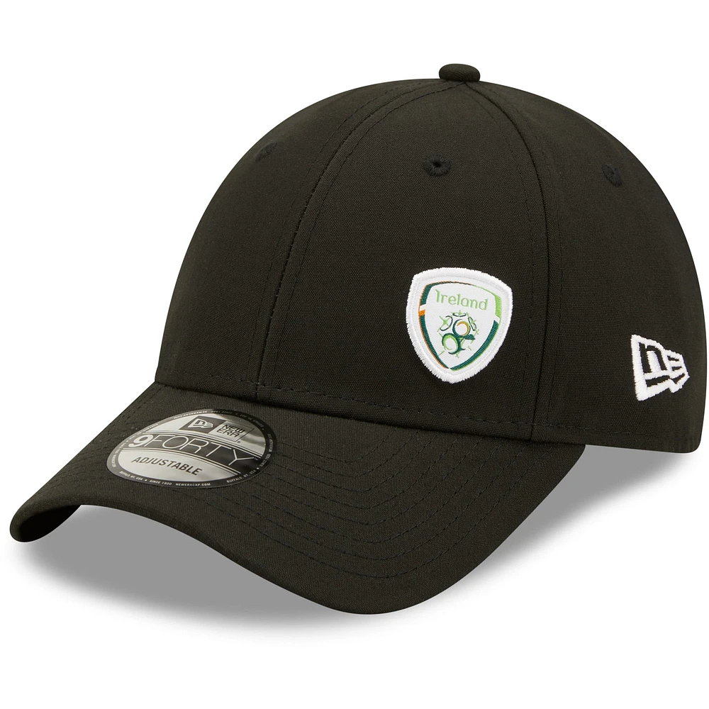 Men's New Era Black Ireland National Team Repreve 9FORTY Adjustable Hat