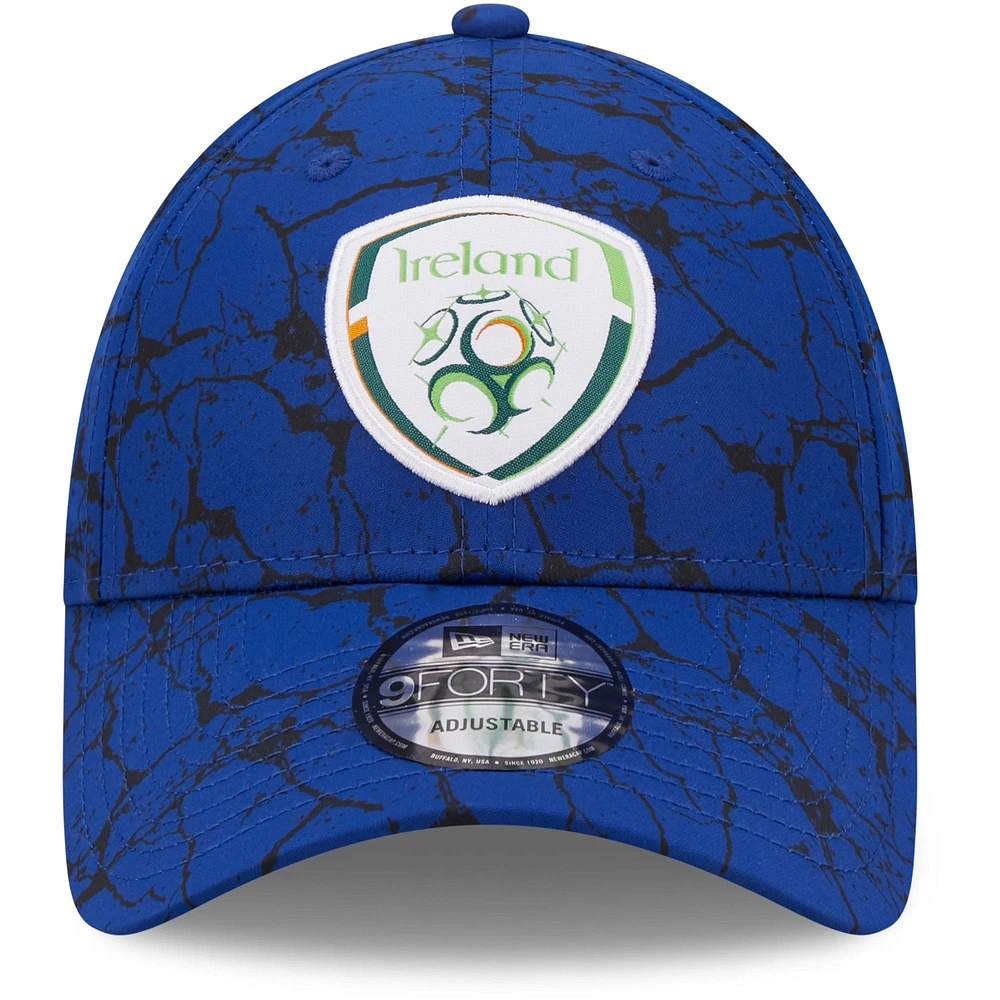 Men's New Era Blue Ireland National Team Marble 9FORTY Adjustable Hat