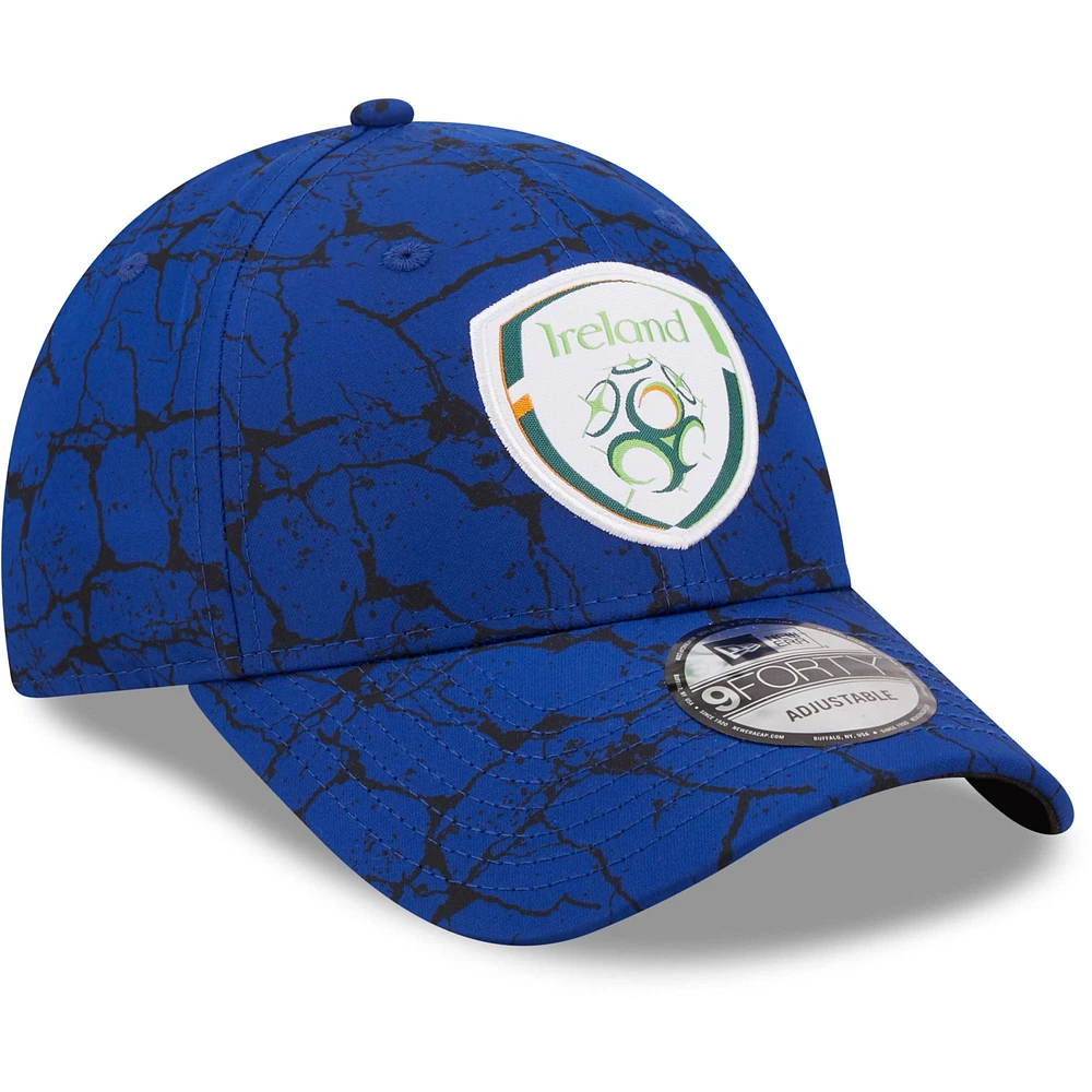 Men's New Era Blue Ireland National Team Marble 9FORTY Adjustable Hat