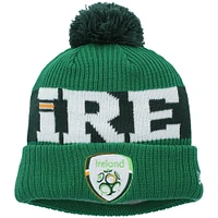 Men's New Era Green Ireland National Team Essential Bob Cuffed Knit Hat