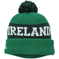 Men's New Era Green Ireland National Team Essential Bob Cuffed Knit Hat