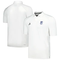 Men's adidas White Rhode Island Rams Classic AEROREADY Polo