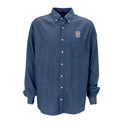 Rhode Island Rams Hudson Denim Long Sleeve Button-Down Shirt - Blue