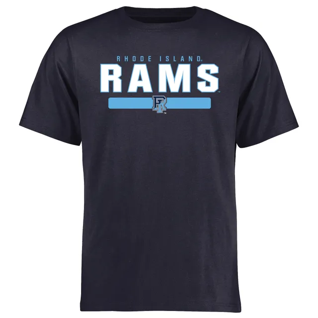 Men's Champion Navy Rhode Island Rams Jersey Est. Date Long Sleeve T-Shirt