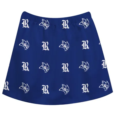 Rice Owls Girls Infant All Over Print Skirt - Navy