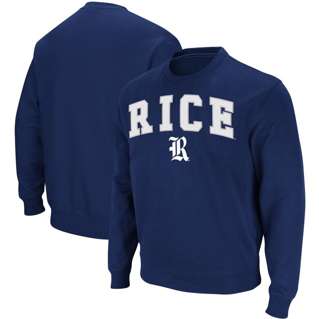 Sweat Colosseum Navy Rice Owls Arch & Logo Tackle en sergé pour homme