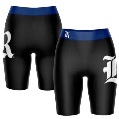 Rice Owls Women's Plus Logo Bike Shorts - Black/Blue