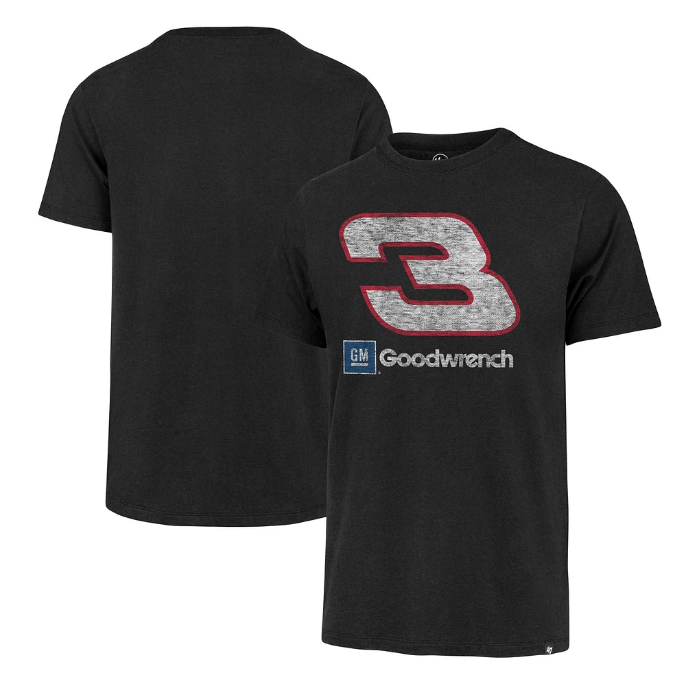 T-shirt noir pour homme '47 Richard Childress Racing #3 Goodwrench Imprint Franklin