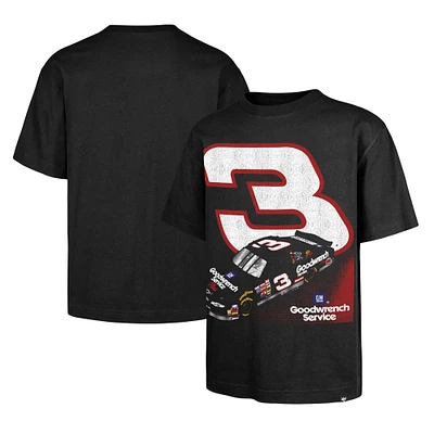 Men's '47 Black Richard Childress Racing #3 Race Day Foundation Heavyweight T-Shirt