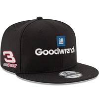 Casquette Snapback 9FIFTY Richard Childress Racing GM Goodwrench New Era noire pour homme