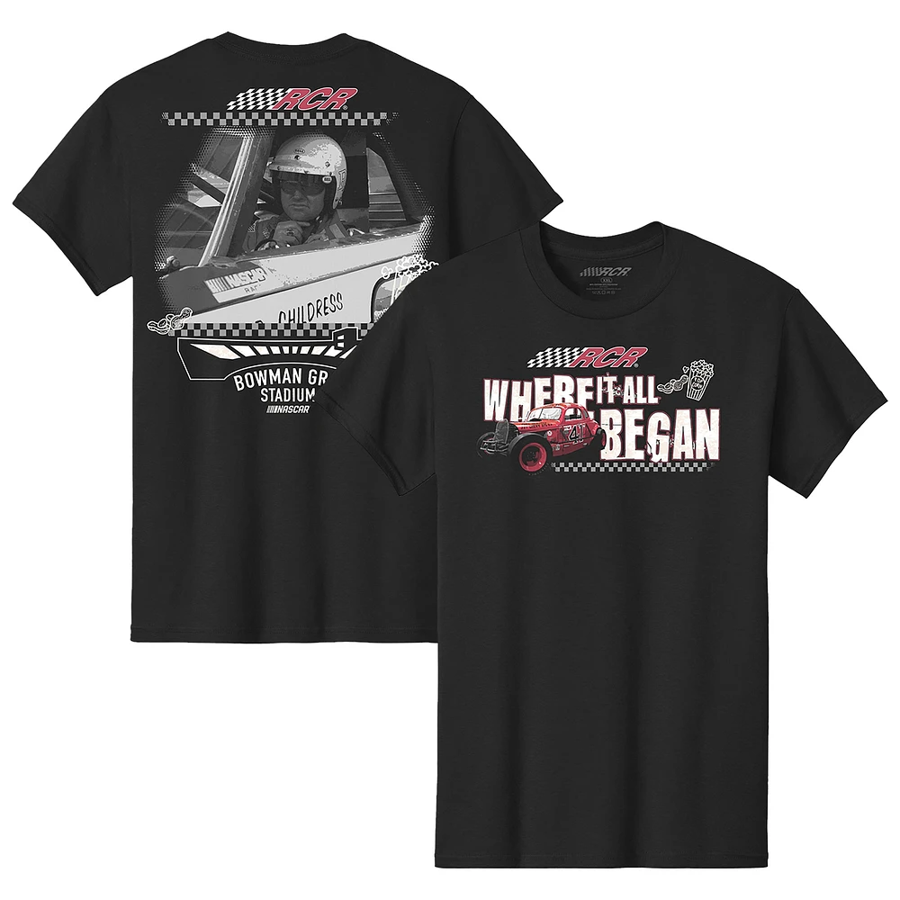 Men's Richard Childress Racing Team Collection Black Bowman Gray Stadium Tri-Blend T-Shirt