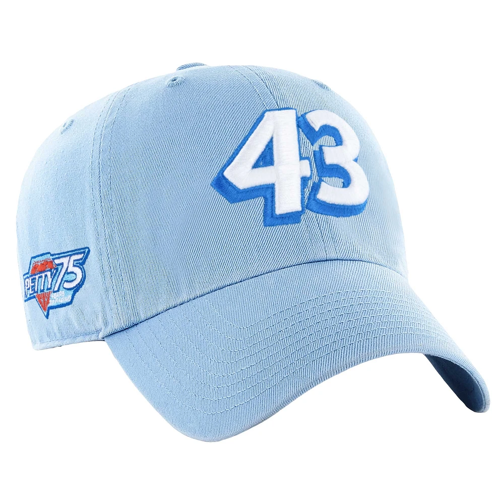 Casquette ajustable Richard Petty 75 Years of Racing bleu clair pour homme '47