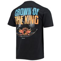 Men's Checkered Flag Black Richard Petty Crown of the King T-Shirt