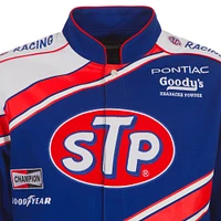 Men's JH Design Blue/White Richard Petty STP Full-Snap Twill Uniform Jacket