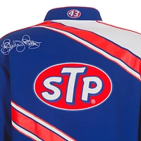 Men's JH Design Blue/White Richard Petty STP Full-Snap Twill Uniform Jacket