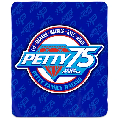 WinCraft Richard Petty 75e anniversaire 50" x 60" Couverture utilitaire intérieure/extérieure