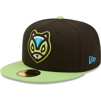 Men's New Era Black/Green Ardillas Voladoras De Richmond Copa La Diversion 59FIFTY Fitted Hat