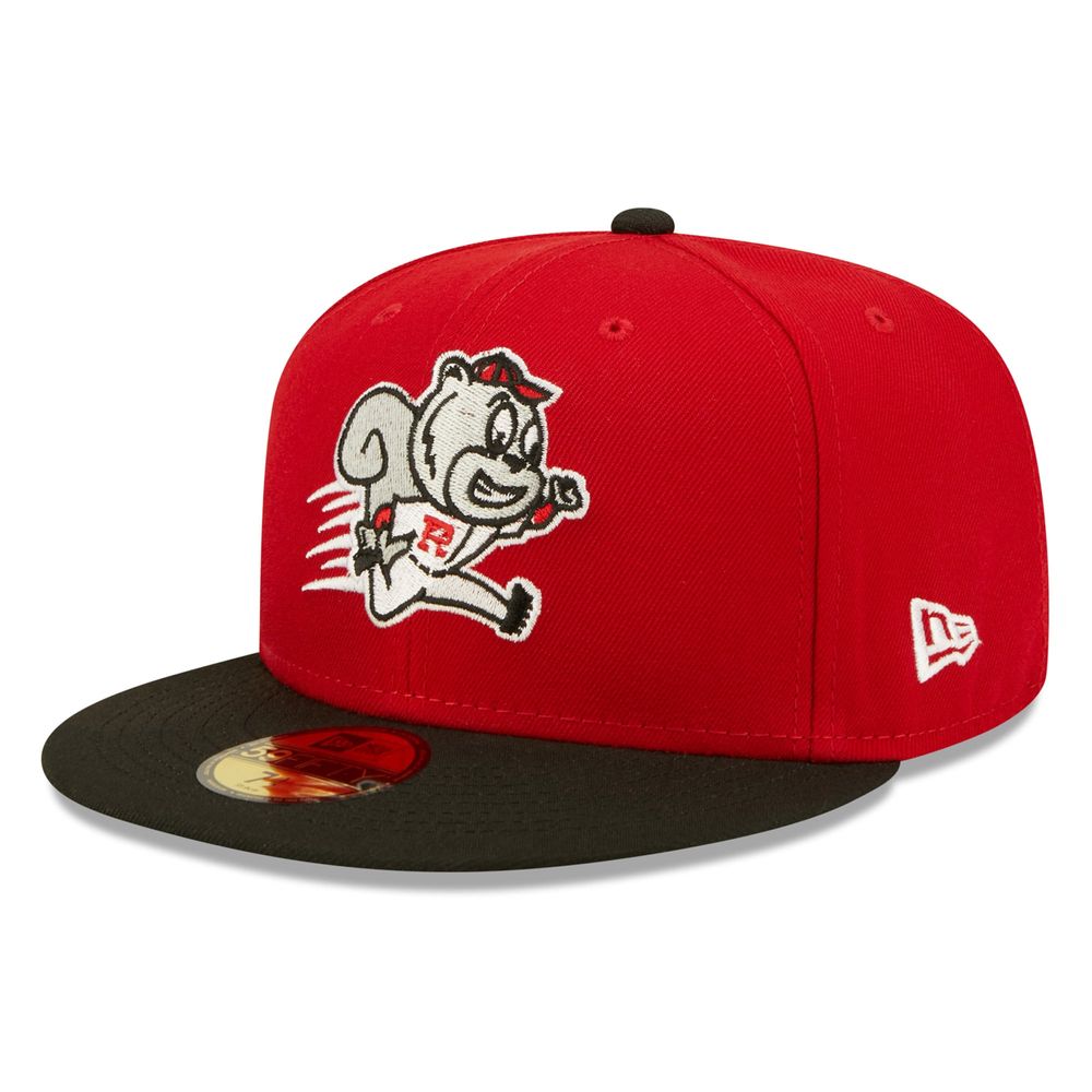 Men's New Era Red Richmond Flying Squirrels Theme Night 59FIFTY Fitted Hat