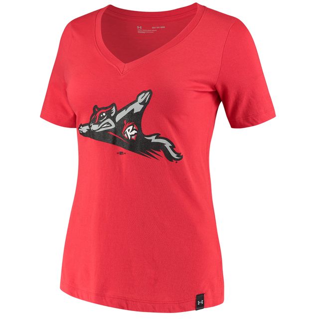 Under Armour - T-shirt à col en V Performance Richmond Flying Squirrels rouge pour femme