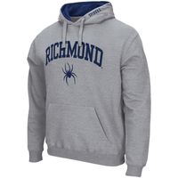 Men's Colosseum Heathered Gray Richmond Spiders Arch and Logo Pullover Hoodie