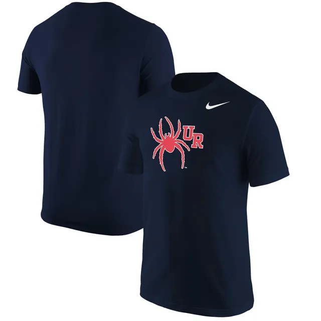 Men's Stitches Navy Atlanta Braves Spider Tie-Dye T-Shirt