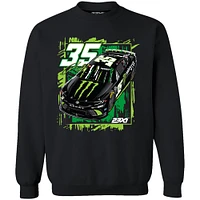 Men's 23XI Racing  Black Riley Herbst Monster Car Sweatshirt