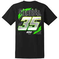 Men's 23XI Racing  Black Riley Herbst Name & Number T-Shirt