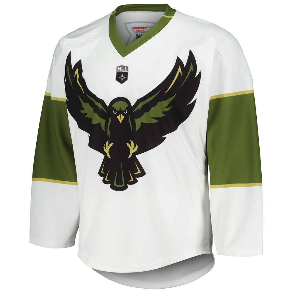 Maillot Homme Rochester Knighthawks Replica Blanc/Vert