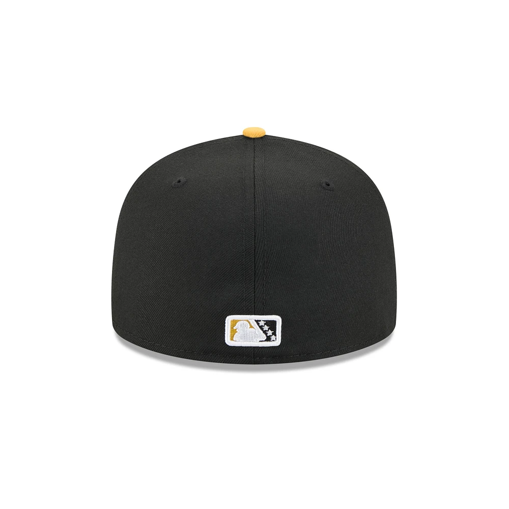 Men's New Era  Black Rochester Red Wings Theme Nights 59FIFTY Fitted Hat