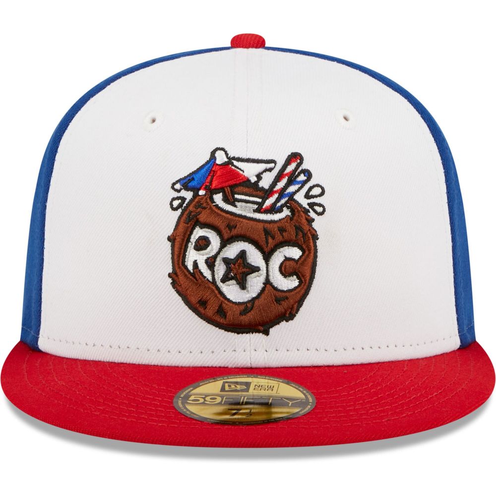 Men's New Era White/Red Cocos Locos De Rochester Copa La Diversion 59FIFTY Fitted Hat